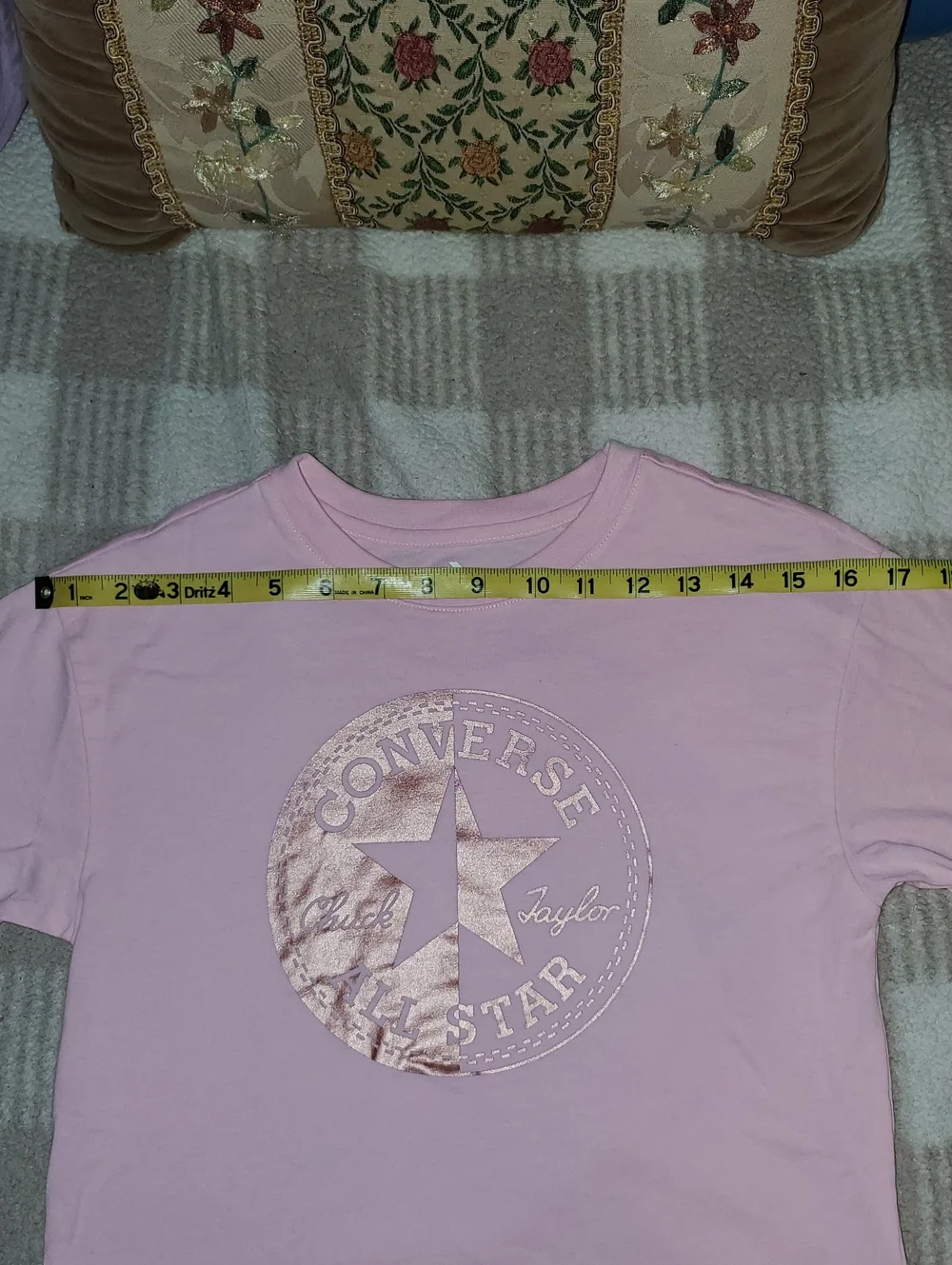 5 for $25 | NWT Converse Big Girls Cherry Blossom Boxy Rose Gold Logo Tee
